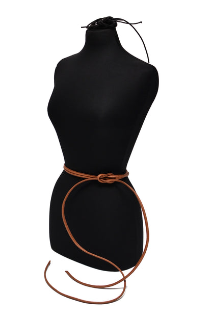 The Leather Rope Belt - Brown