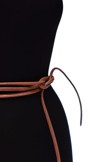 The Leather Rope Belt - Brown