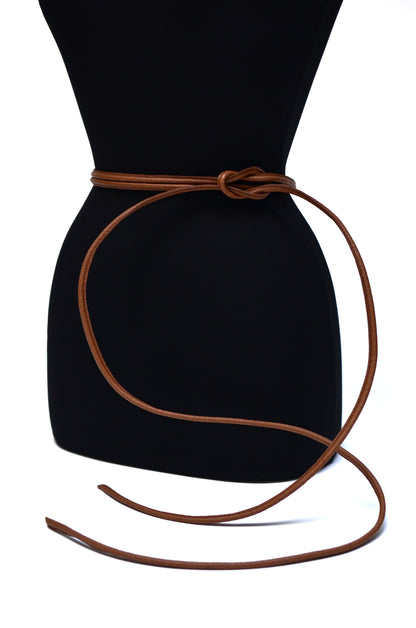 The Leather Rope Belt - Brown