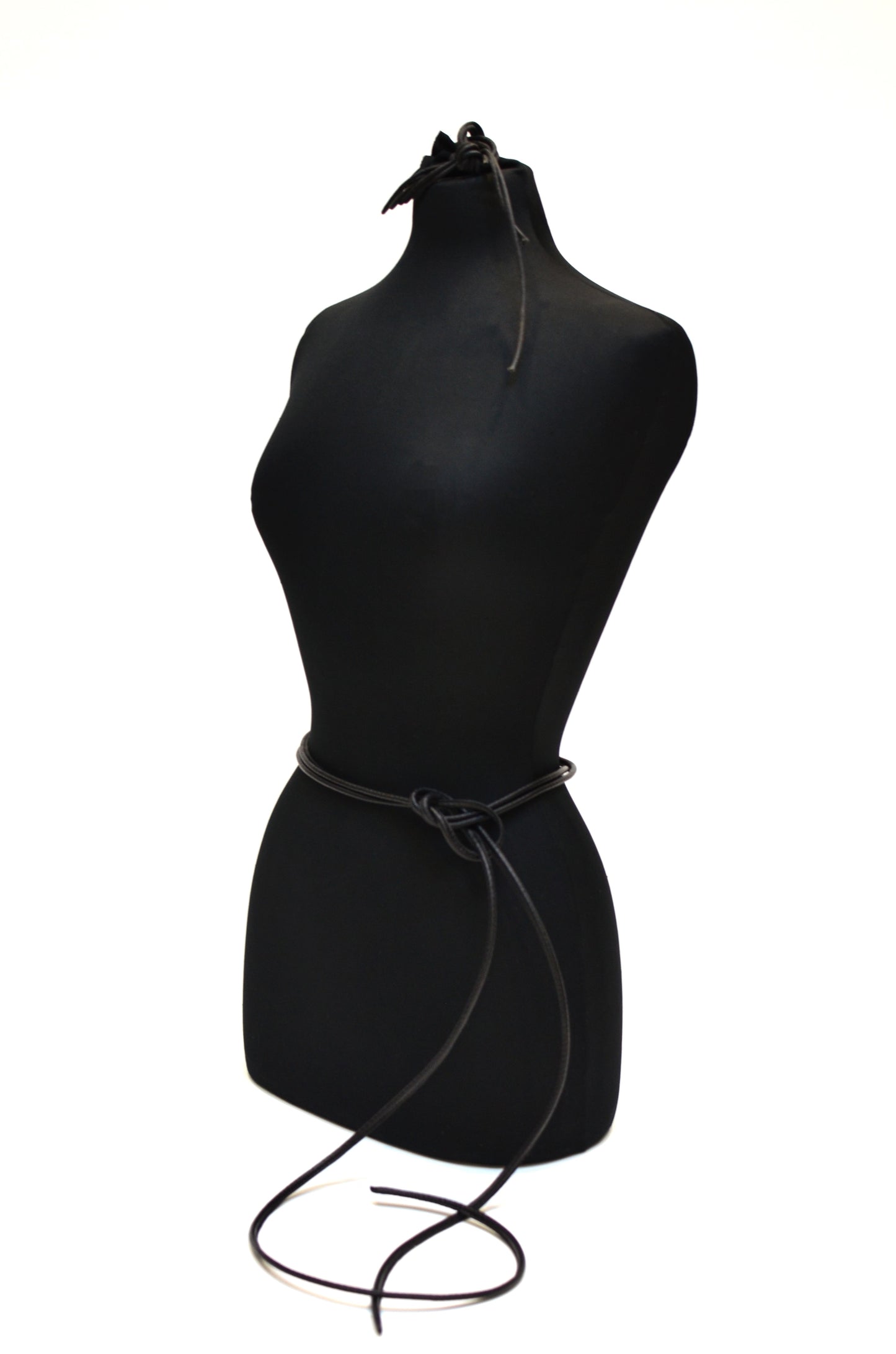 The Leather Rope Belt - Black