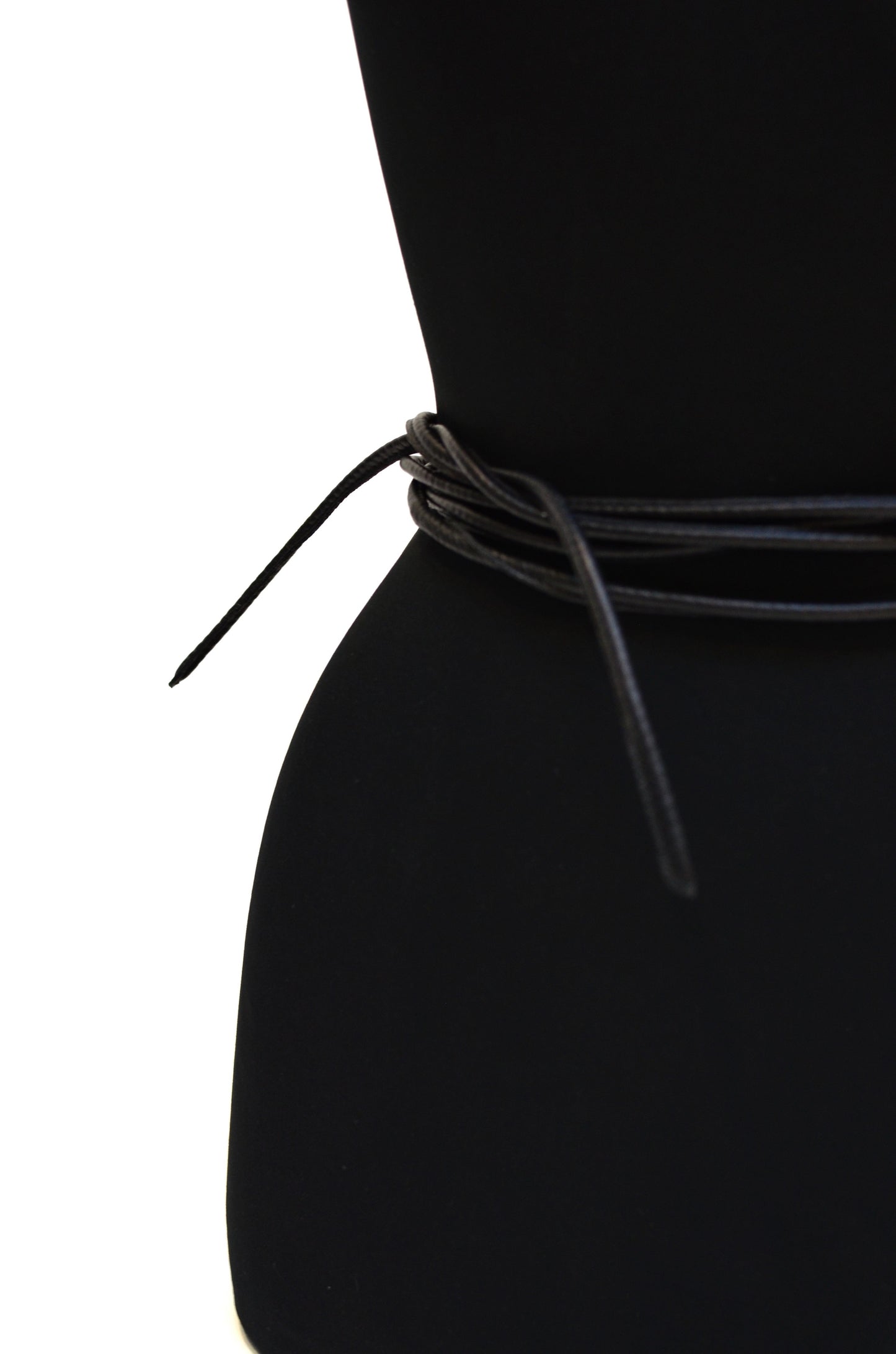 The Leather Rope Belt - Black