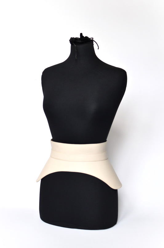 Swallowtail Corset Belt - Ivory